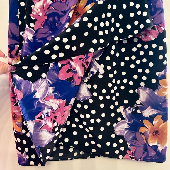 Yoana Baraschi Floral Polka Dot Pencil Skirt Size 2 - Picture 3 of 6